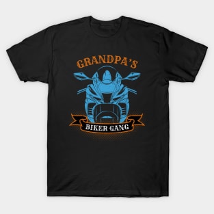 Grandpa's Biker Gang Father's Day T-Shirt